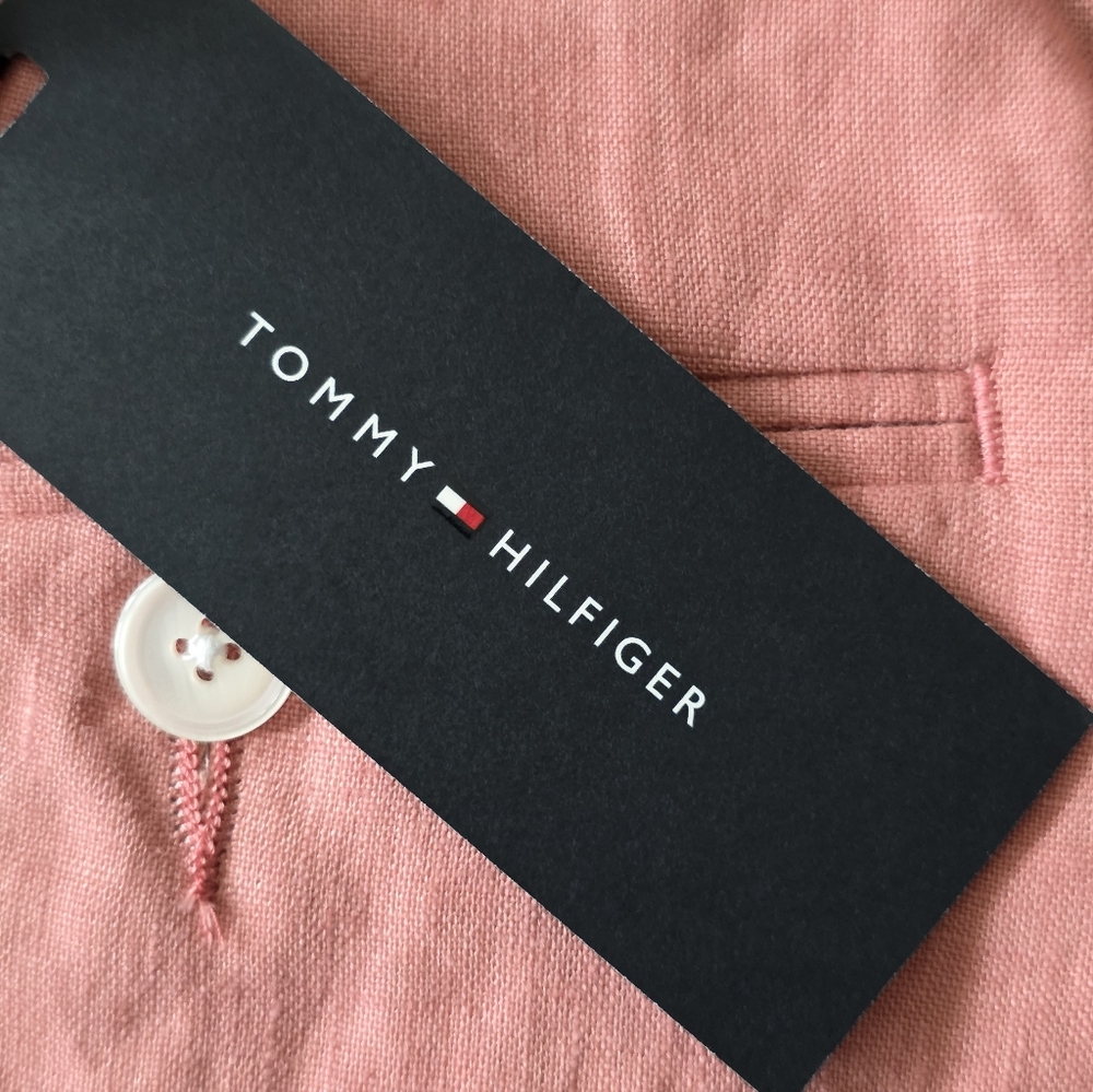 $125 Tommy Hilfiger Mens 100% Linen Dress Pants Sz 34x30 Modern Fit NWT - Picture 4 of 8